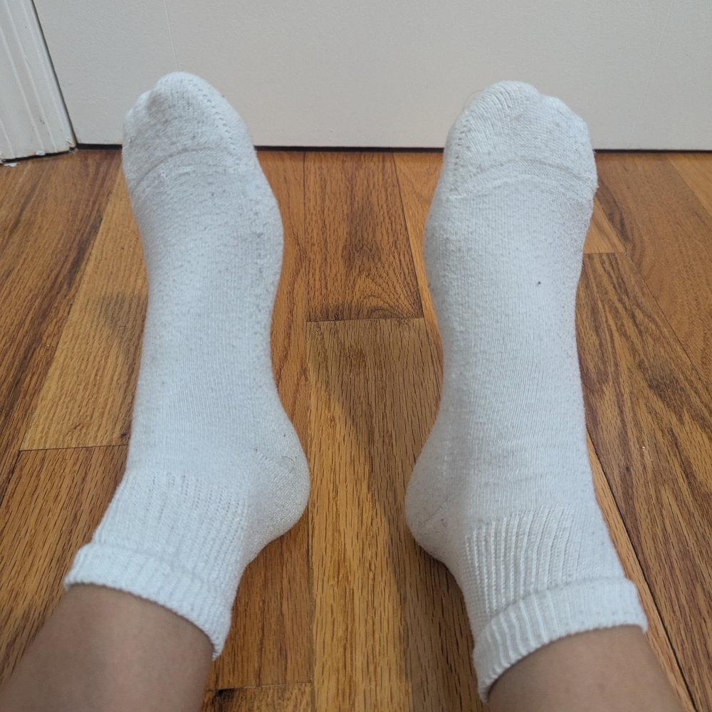White Hanes Socks
